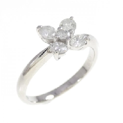 Nhẫn kim cương hoa PT900 0.59CT - Hàng hiệu Authentic