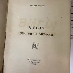BIỆT LY QUA THI CA VIỆT NAM - NGUYỄN HỮU CHÌ 934196
