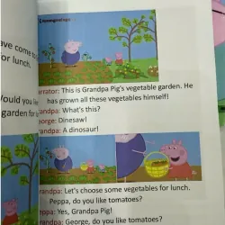 Sách - Peppa pig season 1 gộp 3 cuốn tặng đầy đủ video và audio, sách in nét đẹp 936381