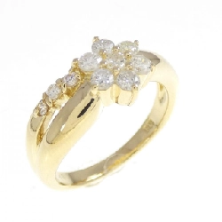 Nhẫn kim cương hoa K18YG 0.43CT - Hàng hiệu chính hãng