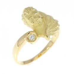 Nhẫn kim cương K18YG 0.02CT