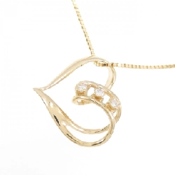 K18YG Dây chuyền kim cương hình trái tim - Hàng hiệu Authentic 866859