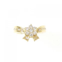 Nhẫn kim cương K18YG hoa × ruy băng 0.30CT - Hàng hiệu chính hãng 851892