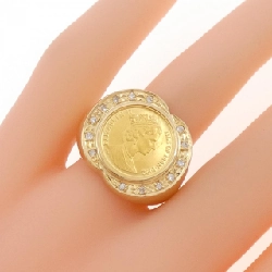 Nhẫn kim cương K18YG 0.14CT - Hàng hiệu Authentic 851301