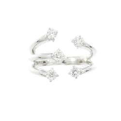 Nhẫn kim cương K18WG 0.25CT 670030