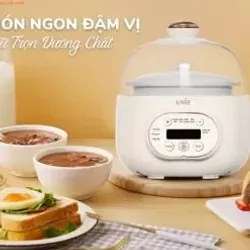 Nồi nấu chậm UNIE USC102W – Thố gốm Ceramic cao cấp, giữ trọn dinh dưỡng! 🍲✨ 716013