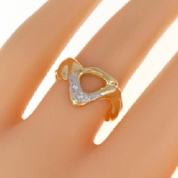 Nhẫn kim cương K18YG/PT 0.04CT 672208