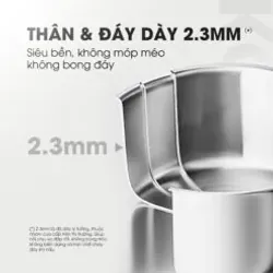 ✨ Kalite KCS366 – Bộ nồi inox liền khối cao cấp, truyền nhiệt nhanh – giữ nhiệt tốt! 708660