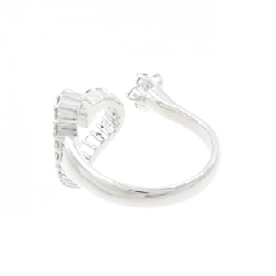 Nhẫn kim cương hình trái tim × hoa K18WG 0.60CT 672677