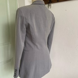 Áo blazer màu xám 2 lớp dày dặn đứng form chất vài mềm, form menwear size S/M 154271