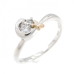 Nhẫn kim cương bướm PT900/K18PG 0.10CT