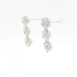 K18WG Bông tai kim cương ba viên 2.00CT - Hàng hiệu Chính hãng 868864