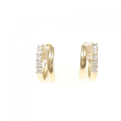 Bông tai kim cương K18YG 0.20CT - Hàng hiệu Chính hãng