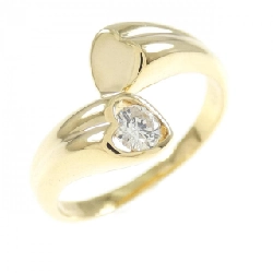 Nhẫn kim cương hình trái tim K18YG 0.13CT