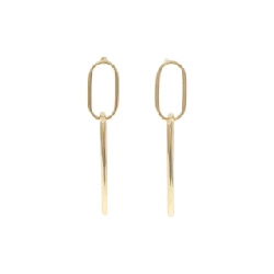 K18YG Bông tai ngọc trai Akoya 7.8mm - Hàng hiệu Chính hãng