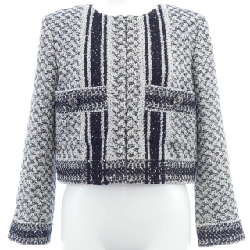 Áo khoác không cổ CHANEL P50631V37559