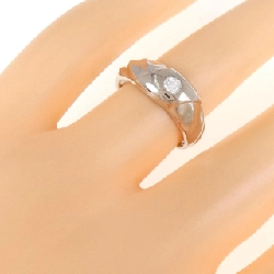 Nhẫn kim cương K18WG 0.12CT 672661