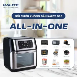 Nồi chiên không dầu KALITE Q10 – 10 Lít, Có Xiên Quay – Đa Năng – Nấu Được Mọi Món! 718082