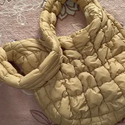 Túi phao màu be size S cho mùa thu đông 720255