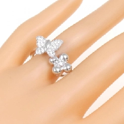 Nhẫn kim cương bướm × hoa K18WG 0.50CT 671835