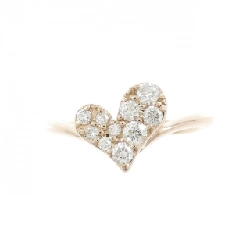 Nhẫn kim cương K18PG hình trái tim 0.30CT 670359