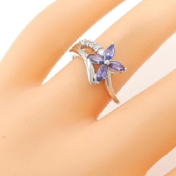 Nhẫn Tanzanite K18WG Hoa 0.70CT - Hàng hiệu Chính hãng 859160