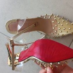 Giày trong suốt, đính đá, kiêu dáng quyến rũ,  size 36,5 19507