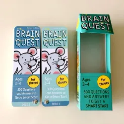 Brain quest 2-6 tuổi (Sách nhập) - 4 hộp thẻ 759578