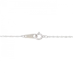 K18WG Solitaire Dây chuyền kim cương 0.601CT - Hàng hiệu Chính hãng 860830