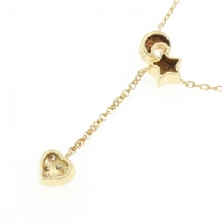 K18YG Heart × Star × Moon Diamond Necklace 0.06CT - Hàng hiệu Authentic 857264