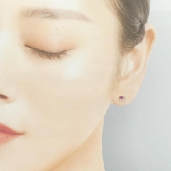 K18YG Garnet Bông tai - Hàng hiệu Chính hãng 871138