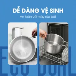 Kalite Dual Lux – Bộ 2 chảo inox cao cấp cho gian bếp hiện đại 734552