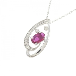 Dây chuyền ruby PT900/PT850 0.55CT - Hàng hiệu Authentic 858627