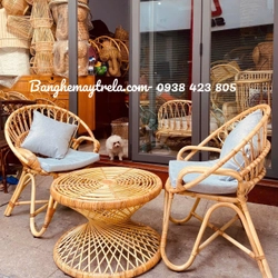 Ghế mây tự nhiên đuôi công 530293
