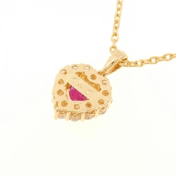 Dây chuyền ruby hình trái tim 750YG/K18YG - Hàng hiệu Authentic 859540