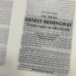 (Bản thảo) Tác phẩm Ernest Hemingway - Truyện ngắn và tiểu thuyết 1112368