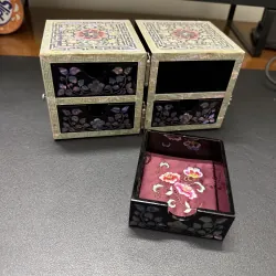 Hộp Đựng Trang Sức Phong Cách Hàn Quốc 4 Ngăn 957686