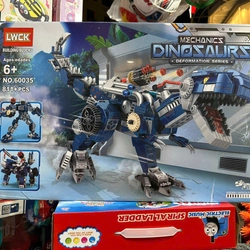 LWCK 60035 Đồ chơi lắp ghép thế giới khủng Long 3in1 Mechanics Dinosaurs T.Rex