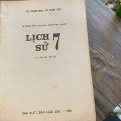 Sách giáo khoa Lịch sử 7, in năm 1998 706709