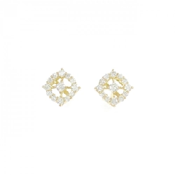 K18YG Bông tai kim cương 0.20CT - Hàng hiệu Chính hãng