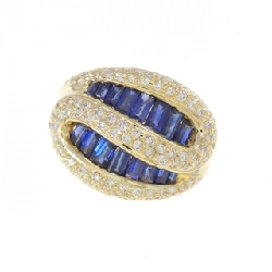 Nhẫn Sapphire K18YG 1.62CT - Hàng hiệu Chính hãng 852365