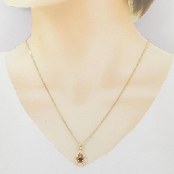 Dây chuyền ruby 750YG/K18YG - Hàng hiệu Authentic 858361