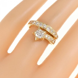 Nhẫn kim cương K18YG 0.37CT 669829