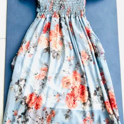 Đầm maxi nữ họa tiết hoa phong cách casual đi chơi, dự tiệc 972631