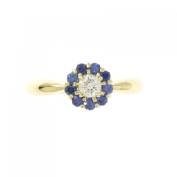 Nhẫn Sapphire Hoa K18YG 0.24CT 673064