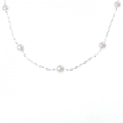 K10WG Ngọc trai Akoya Dây chuyền - Hàng hiệu Chính hãng