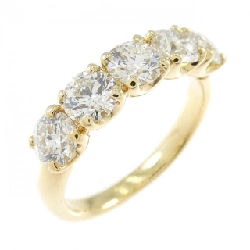 Nhẫn kim cương K18YG 1.661CT F-G SI2 EXT - Hàng hiệu Chính hãng