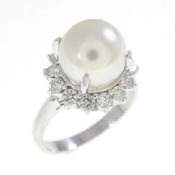 Nhẫn ngọc trai Akoya PT900 8.7mm - Hàng hiệu Authentic