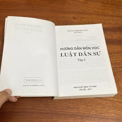 II Sách Pháp Luật: Hướng Dẫn Môn Học Luật Dân Sự (Tập 2) - PGS. TS. Phạm Văn Tuyết - 2017 507857