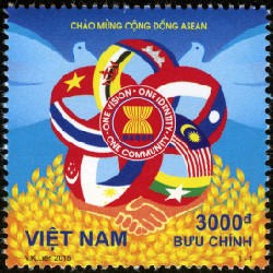 Bộ tem Chào mừng Cộng đồng Asean 17502